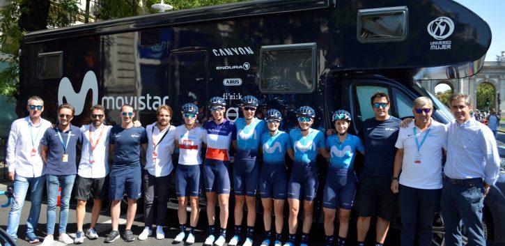 El Movistar femenino, incluido hasta 2023 en la primera lista de equipos UCI World Tour