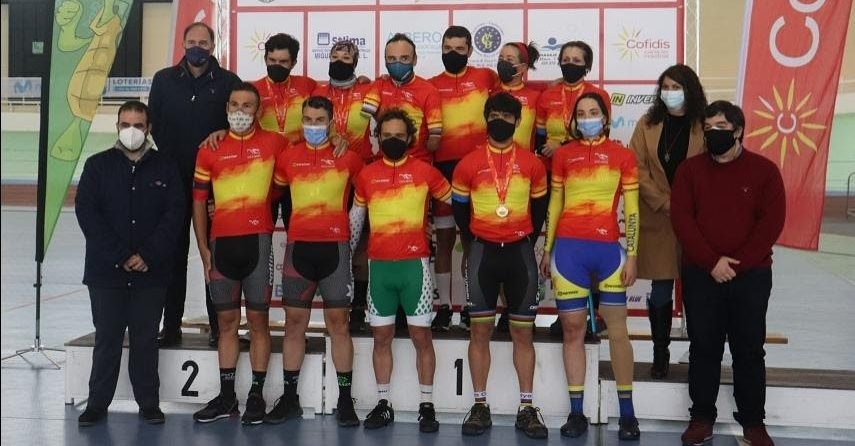 Ten y Cabello, campeones de España de Ciclismo Adaptado en Pista