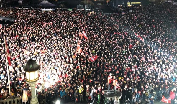 Miles de personas han celebrado en Dinamarca el título de Campeón del Mundo