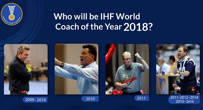 Nominados para los Premios “World Coach of the Year 2018” de la IHF