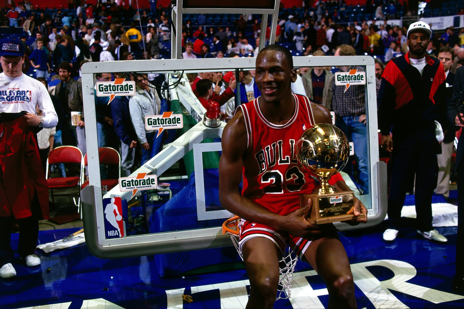 Pantano Responder cuchara Imágenes míticas de la historia del deporte: Michael Jordan y el All Star  de 1987 - Las Merinadas Deportivas de Edu