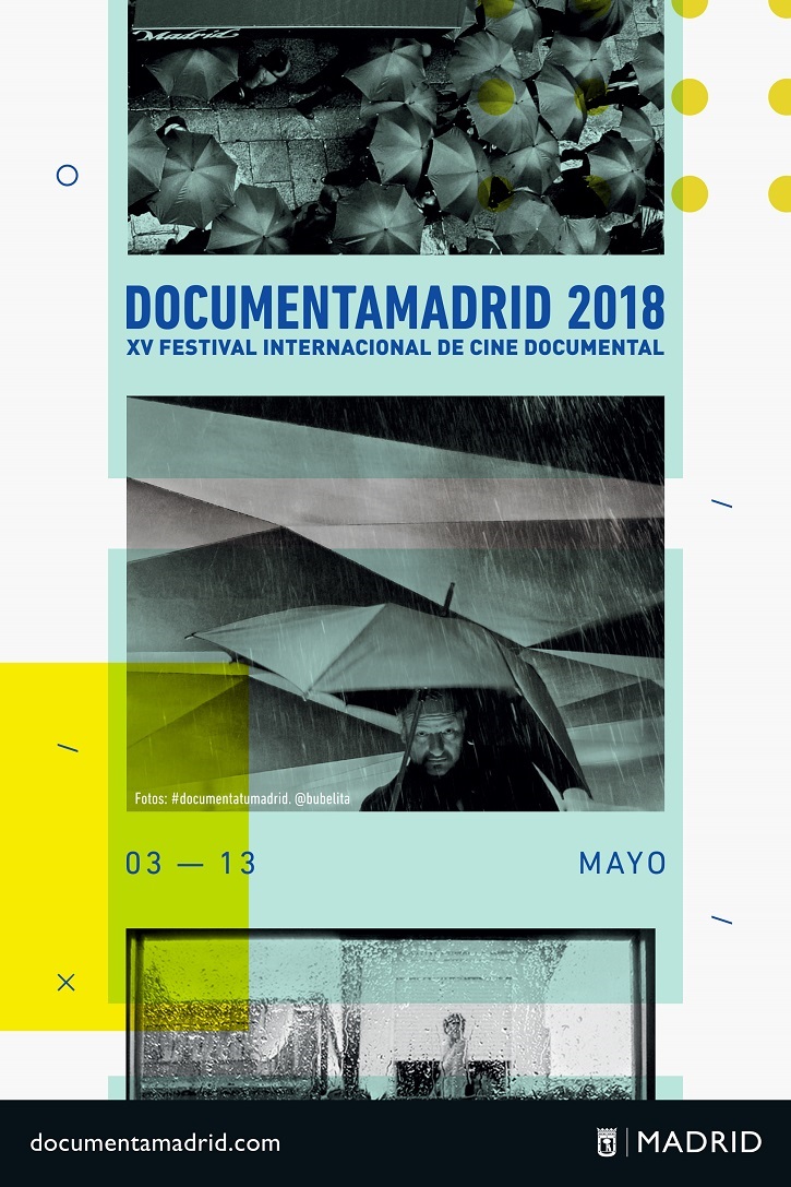 Cartel promocional de DocumentaMadrid 2018. XV Festival Internacional de Cine Documental