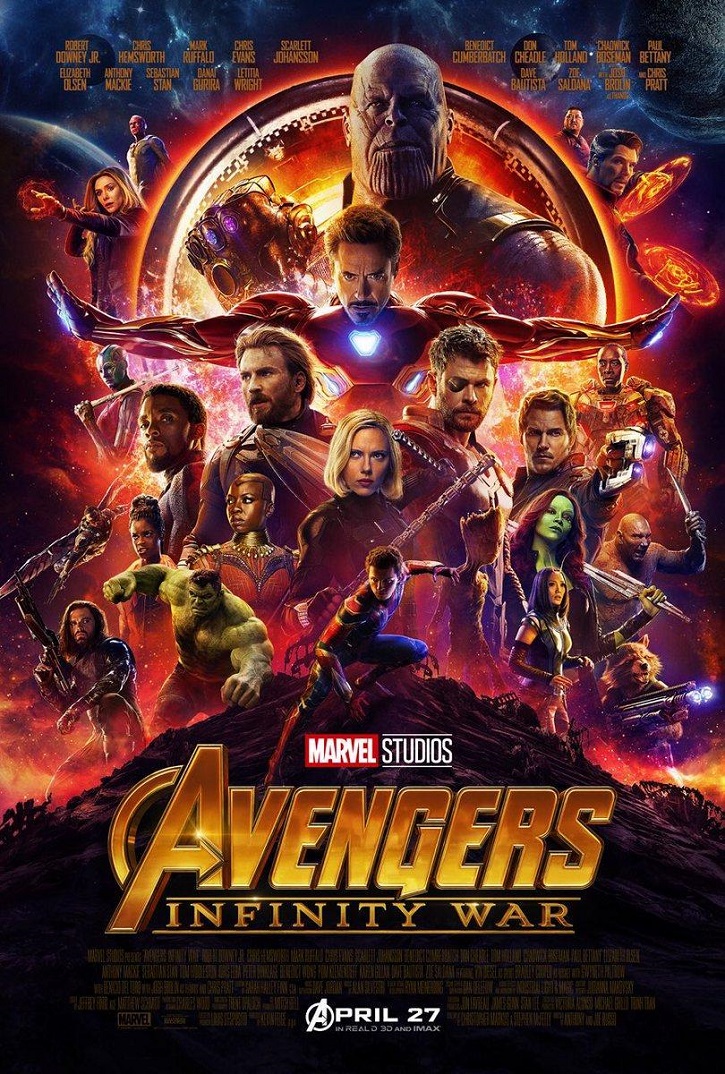 Cartel promocional de Vengadores: Infinity War | 'Vengadores: Infinity War', nº1 en taquilla en España