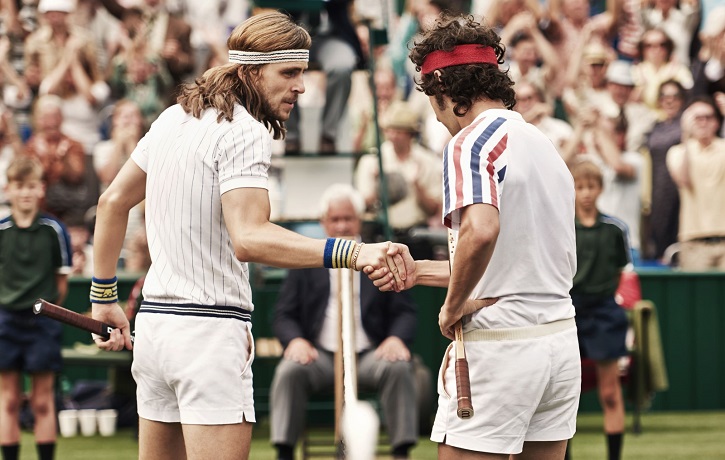 Sverrir Gudnasson y Shia LaBeouf en Borg vs McEnroe: Janus Metz tensa la leyenda de Wimbledon