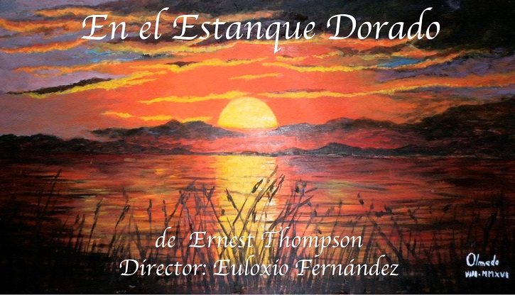 Cartel promocional de la obra de teatro En el estanque dorado, que pondrá en escena el grupo teatral del Ateneo de Pozuelo el próximo 12 de mayo en Daganzo