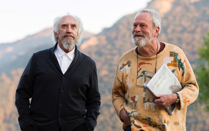 El actor Jonathan Pryce y el director Terry Gilliam, durante el rodaje | Cannes dice sí a El hombre que mató a Don Quijote 