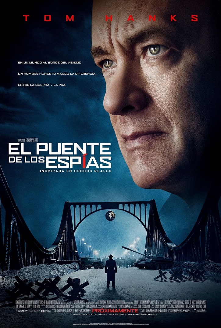 Cartel promocional de El puente de los espías, de Steven Spielberg | Tomás Valero publica ‘El mundo actual a través del cine’
