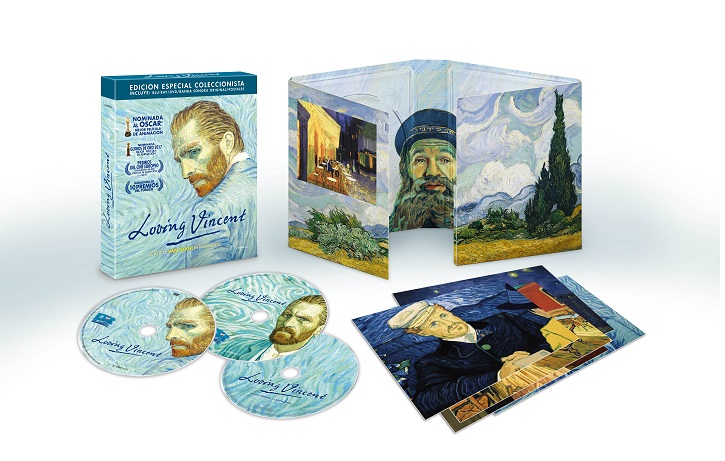 Material promocional de las cuidadas ediciones digitales de Loving Vincent | Loving Vincent en Blu-Ray y DVD gracias a Karma Films