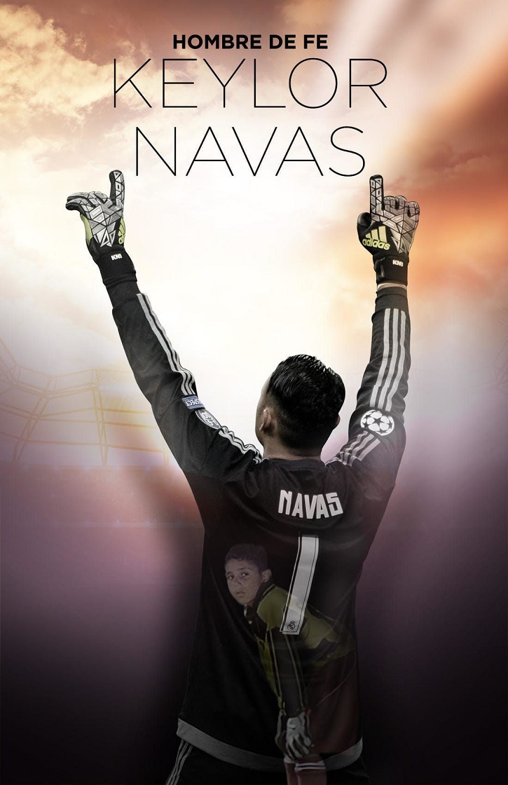 Cartel promocional de Hombre de fe | 'Hombre de fe. Keylor Navas'