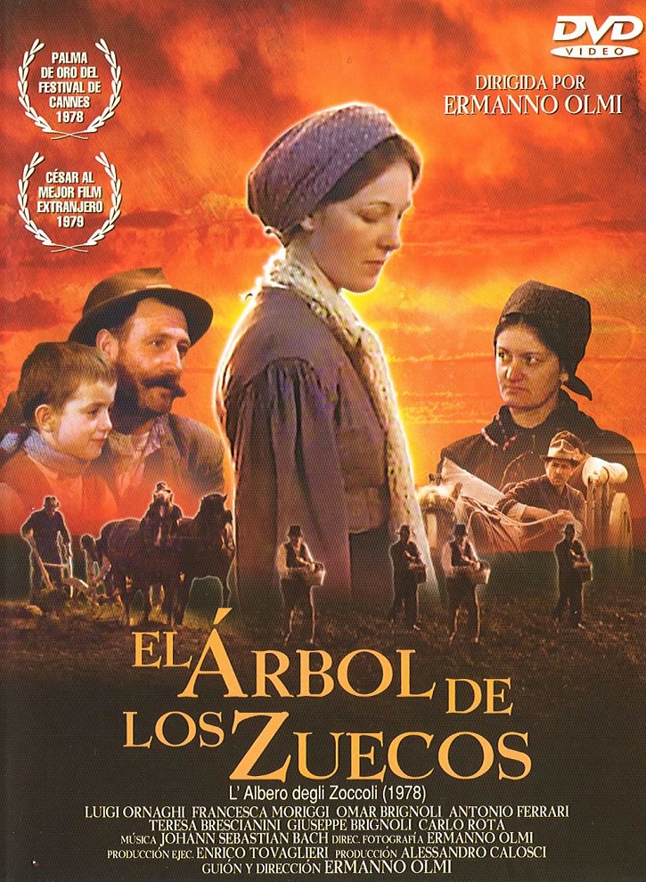 Cartel promocional de El árbol de los zuecos, película dirigida por Ermanno Olmi | Ermanno Olmi, el hombre de la fe a bocajarro 