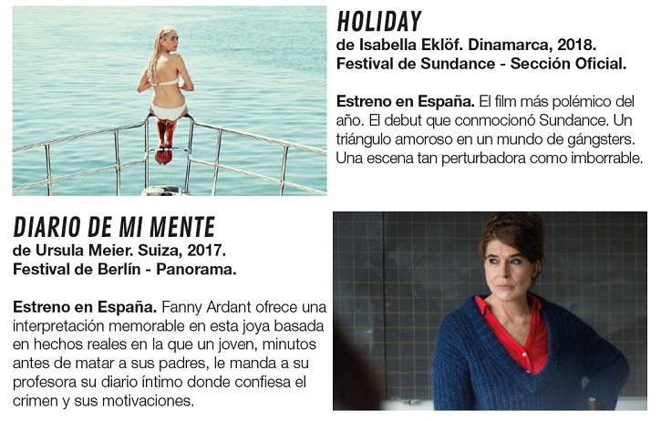 Descripción argumental de los filmes Holiday y Diario de mi mente | Atlàntida Film Fest crece en espectadores un 41,5%