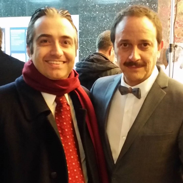 El actor Luis Callejo junto al periodista José Luis Panero | Benito Zambrano rueda en Granada ‘Intemperie’ junto a Luis Tosar 