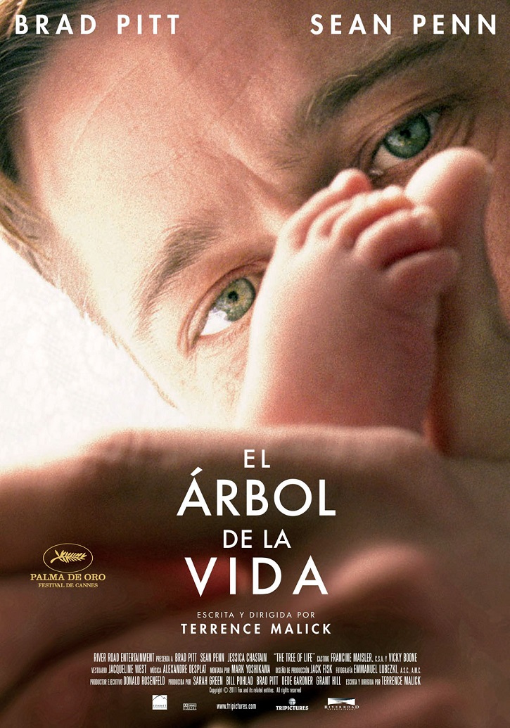 Cartel promocional del filme de Terrence Malick, El árbol de la vida | Nueva versión de ‘El árbol de la vida’ en 4k