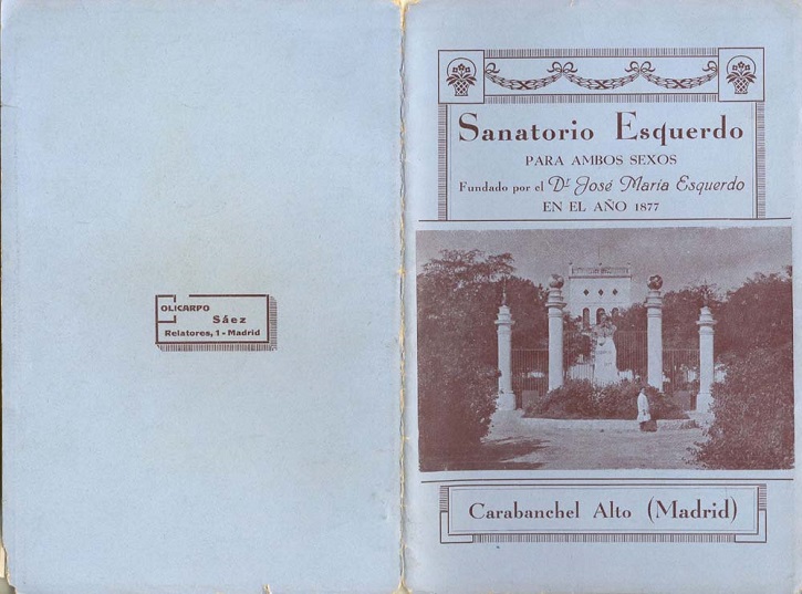 Imagen del Sanatorio Esquerdo | El doctor Esquerdo liberaba a pacientes con estrés haciendo teatro