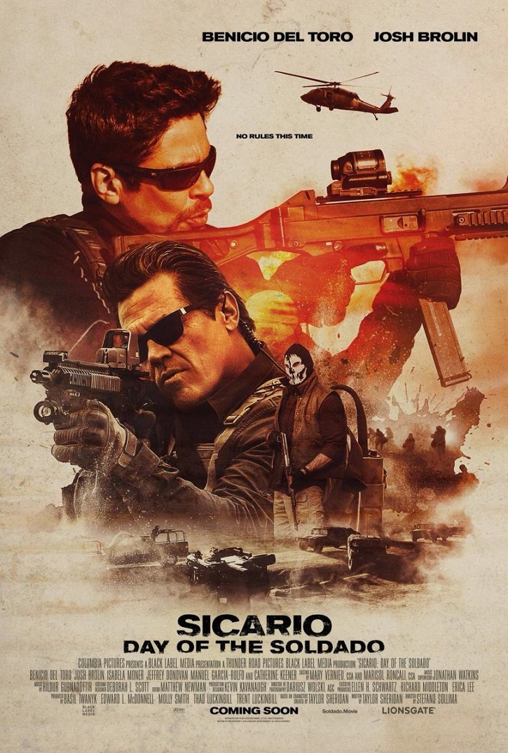 Cartel promocional de Sicario: el día del soldado | ‘Sicario: el día del soldado’ y ‘Misión imposible: fallout’ en DVD