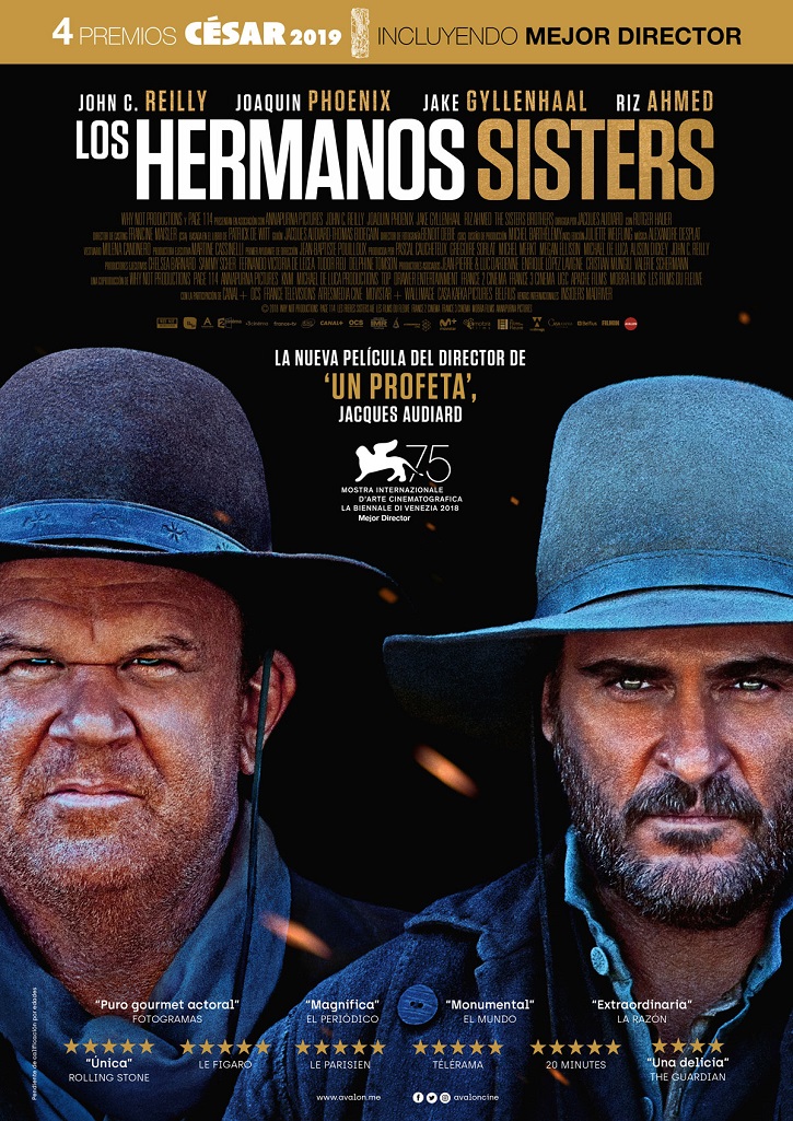 Cartel promocional de Los hermanos Sisters | ‘Los hermanos Sisters’: Jaques Audiard resucita al western fraternal