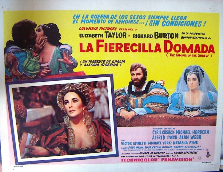 Cartel promocional de La fierecilla domada, de Franco Zeffirelli | Franco Zeffirelli contempla hoy a su ‘Jesús de Nazaret’