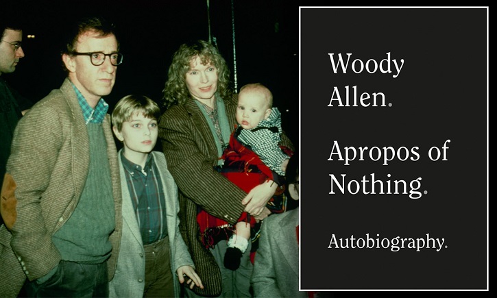 Cartel promocional de la autobiografía de Woody Allen en USA | Alianza Editorial lanza autobiografía de Woody Allen ‘A propósito de nada’