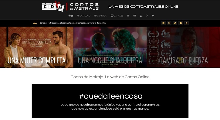 Cabecera de Cortos de Metraje | La plataforma de cine ‘Cortos de Metraje’ cumple hoy 4 años