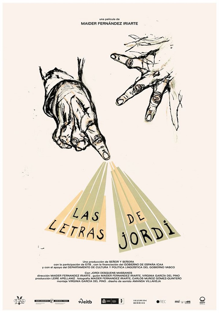 Otro cartel de Las letras de Jordi | Entrevista a Maider Fernández ('Las letras de Jordi'): "Filmar es violento"