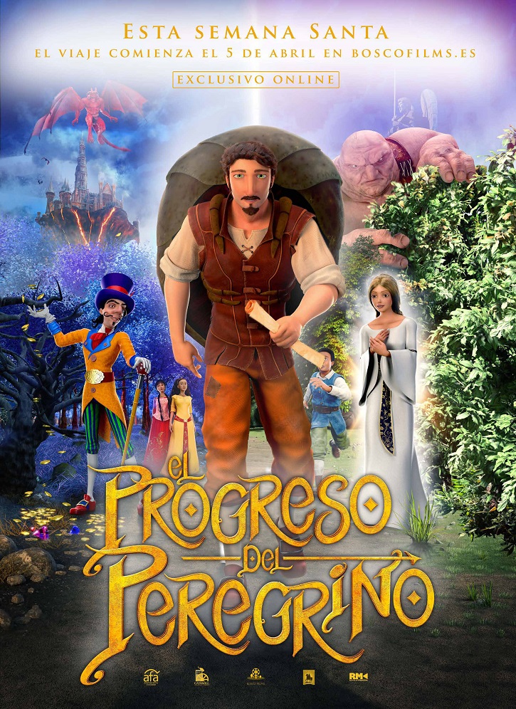 Cartel promocional del filme El Progreso del peregrino | ‘El Progreso del peregrino’: deja que el cine te salve con Bosco Films