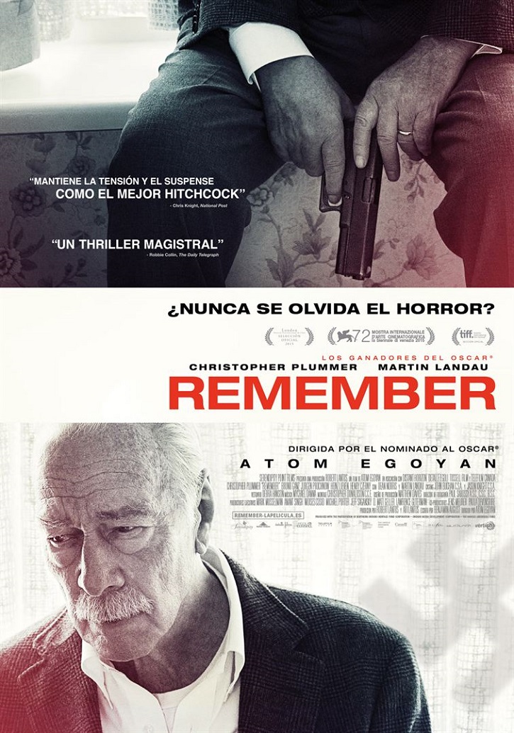 Cartel promocional del filme | Atom Egoyan apela a la banalidad del mal en la histórica 'Remember'