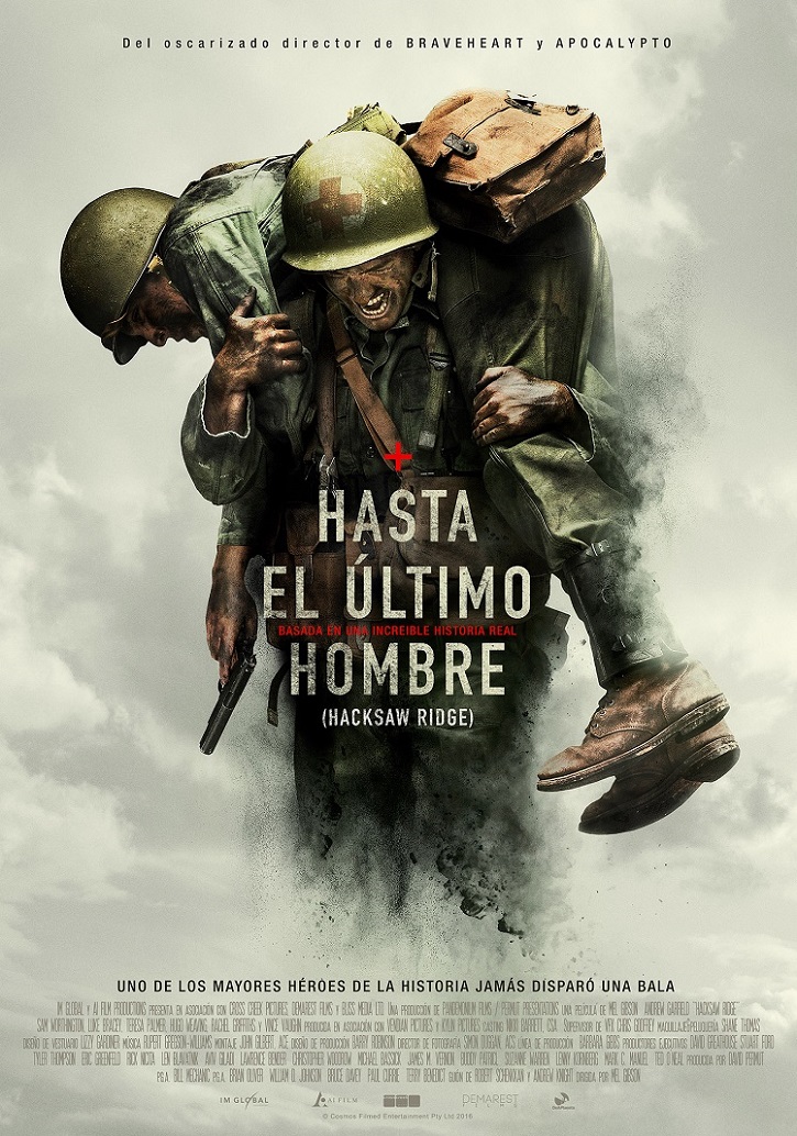 Cartel promocional del filme | ‘Hasta el último hombre’: Hiperrealista drama bélico sobre el héroe actual