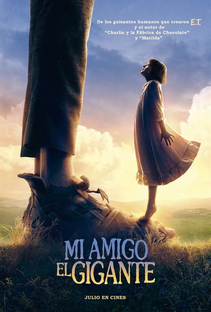 Uno de los carteles promocionales del filme | ‘Mi amigo el gigante’: Emotiva fábula fantástica del genial Steven Spielberg