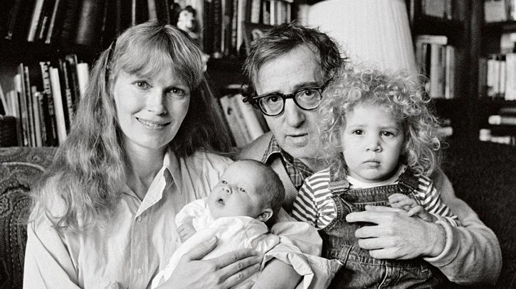 Woody Allen, Mia Farrow y familia