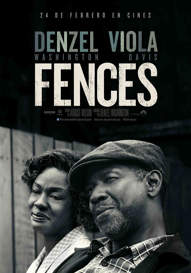 Cartel promocional del filme | ‘Fences’: Viola Davis logró el Oscar gracias a Denzel Washington