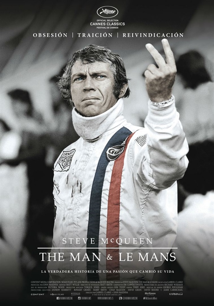 Cartel promocional del filme | ‘Steve McQueen: The man & le mans’: El tormento y el éxtasis del mito