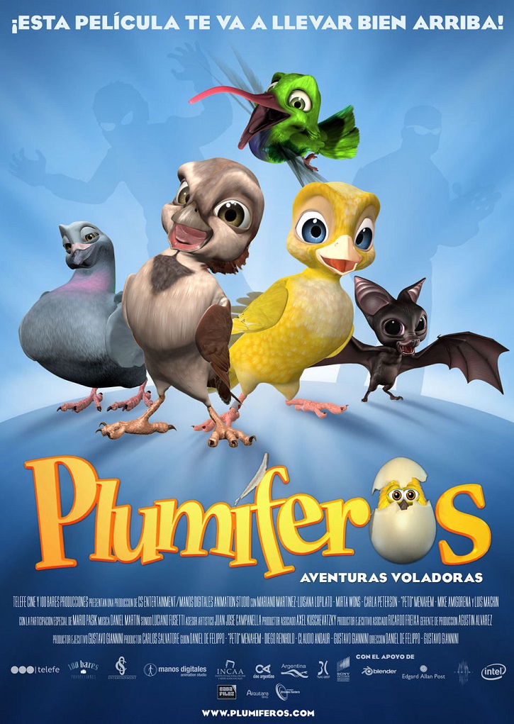 Cartel promocional del filme | ‘Plumíferos, aventuras voladoras’: Más que animación en 3D en Argentina