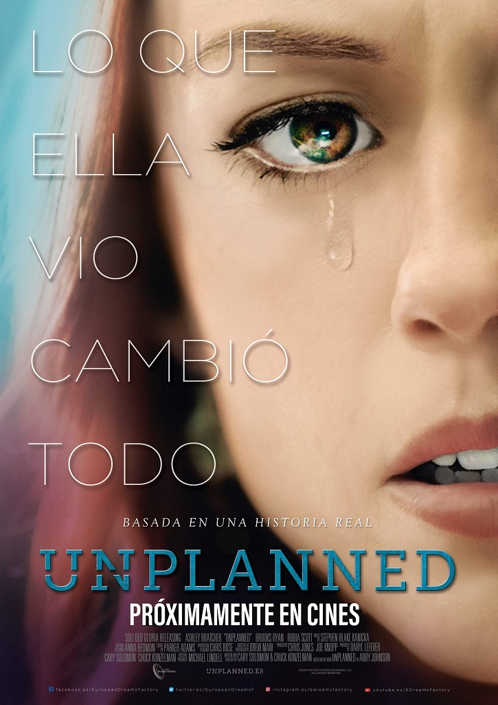 Cartel promocional del filme | ‘Unplanned’: mucho más que un rotundo sí a la vida