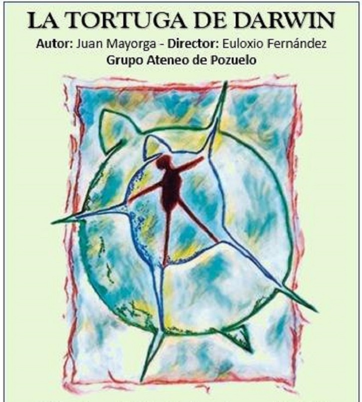 Cartel promocional | Ateneo de Pozuelo cierra el Certamen con La tortuga de Darwin en el Mira