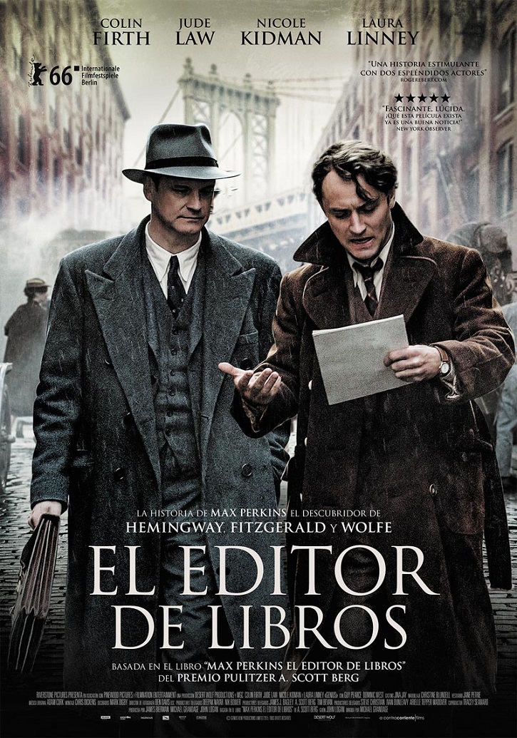 Uno de los carteles promocionales de la película | ‘El editor de libros’: Magistral biopic del debutante Michael Grandage