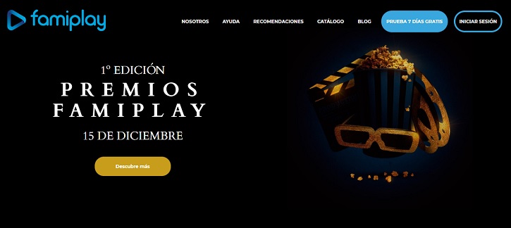 Apariencia de la página web Famiplay | La primera edición de los premios ‘Famiplay’ promueve el cine con valores