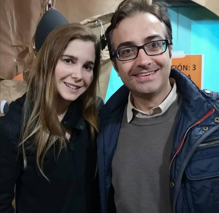 La actriz Natalia Sánchez y José Luis Panero 