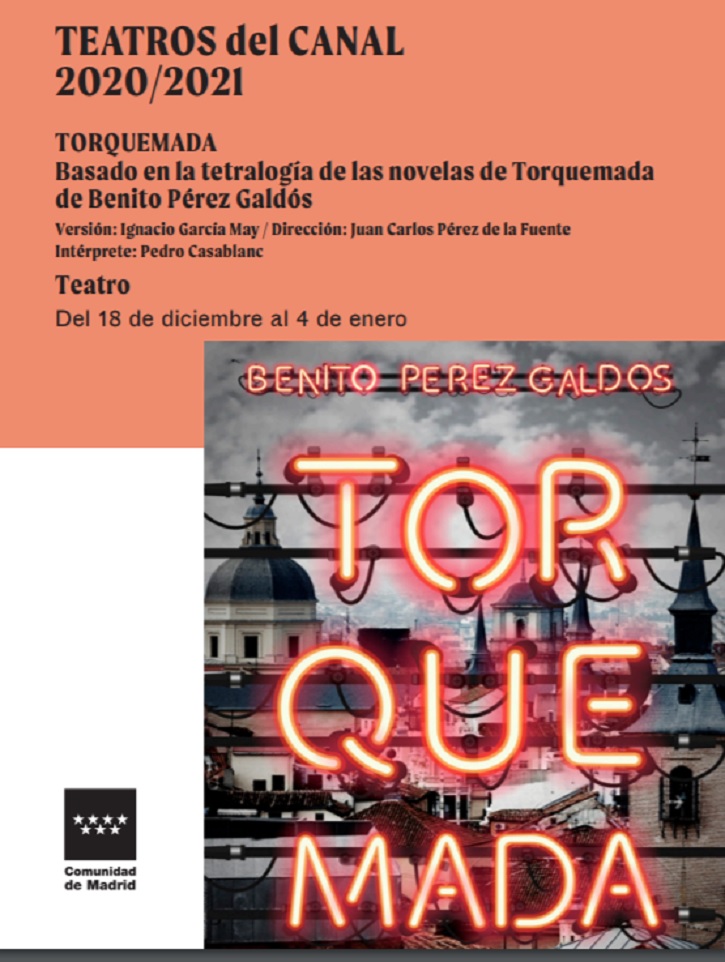 ‘Torquemada’ arrasa en los Teatros del Canal con el gran Pedro Casablanc
