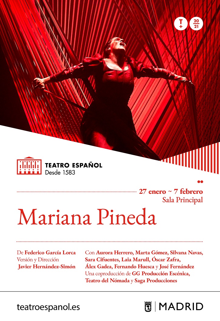 Cartel promocional de Mariana Pineda | Federico García Lorca protagoniza el Día Mundial del Teatro