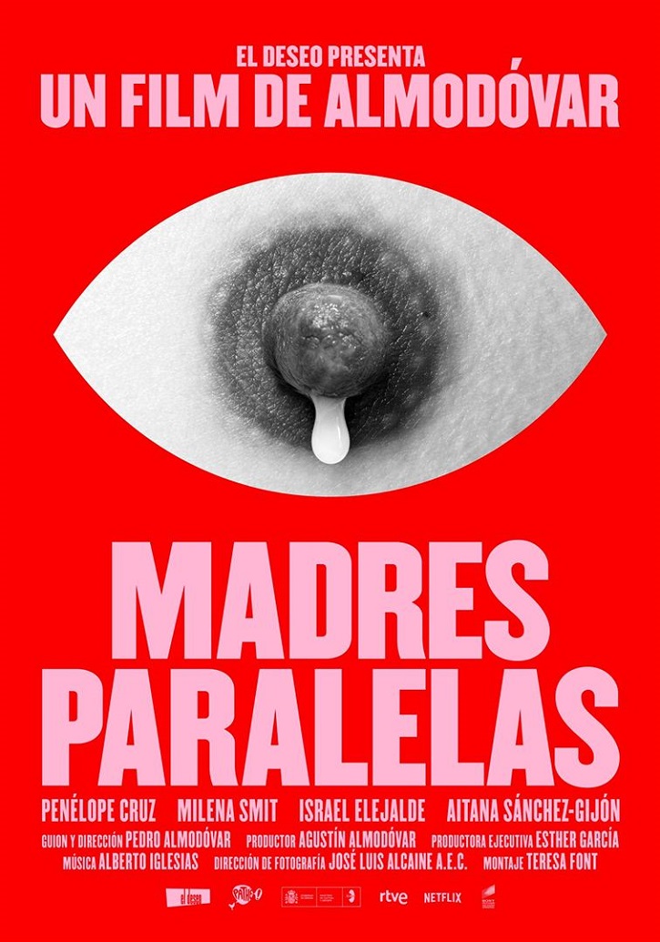 Uno de los carteles de Madres paralelas 