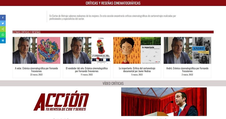 La web de cine líder en cortos de metraje celebra su sexto aniversario