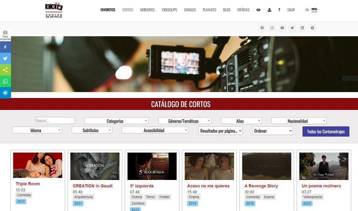 La web de cine líder en cortos de metraje celebra su sexto aniversario