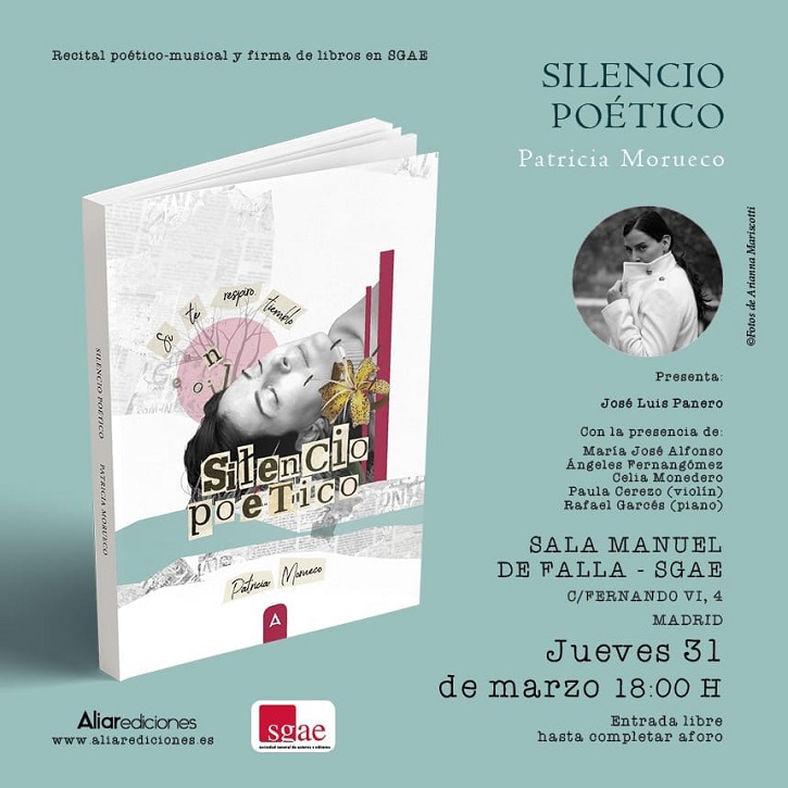 Convocatoria | La actriz Patricia Morueco presenta en SGAE ‘Silencio Poético’