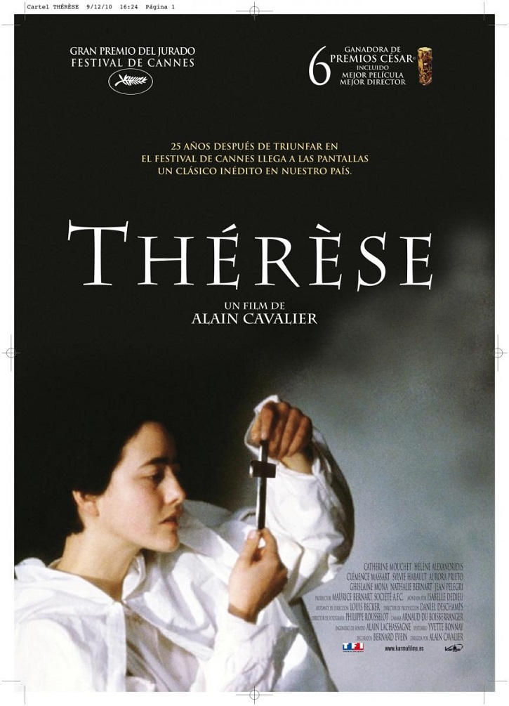 Cartel promocional del filme | Recordamos a ‘Thérèse’, la única hagiografía que llegó a cines españoles