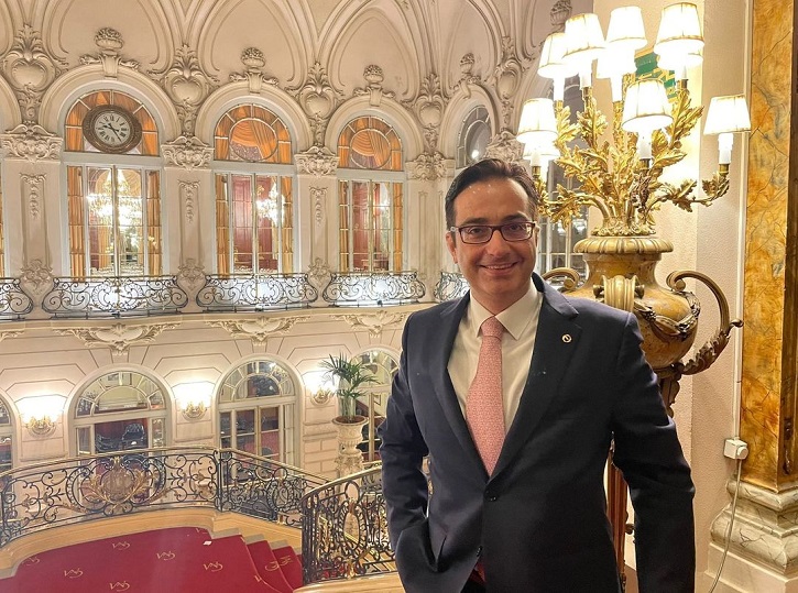 José Luis Panero durante una actividad en el Casino de Madrid 