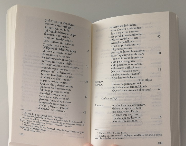 Fragmento de Valor, agravio y mujer de la edición de Cátedra | ‘Valor, agravio y mujer’: Excelentes Juana Escabias y Beatriz Argüello