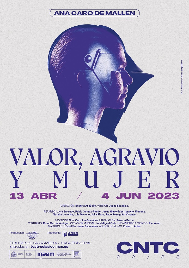 Cartel promocional de Valor, agravio y mujer