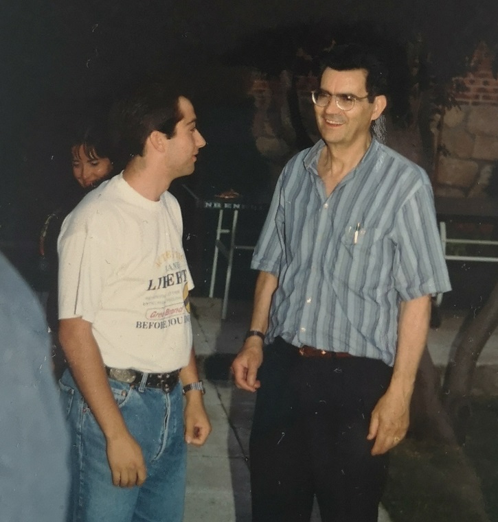 José Luis Panero a los 19 años junto a Víctor Ruiz | En memoria de Víctor Ruiz Ortiz, hombre de teatro y de bondad infinita