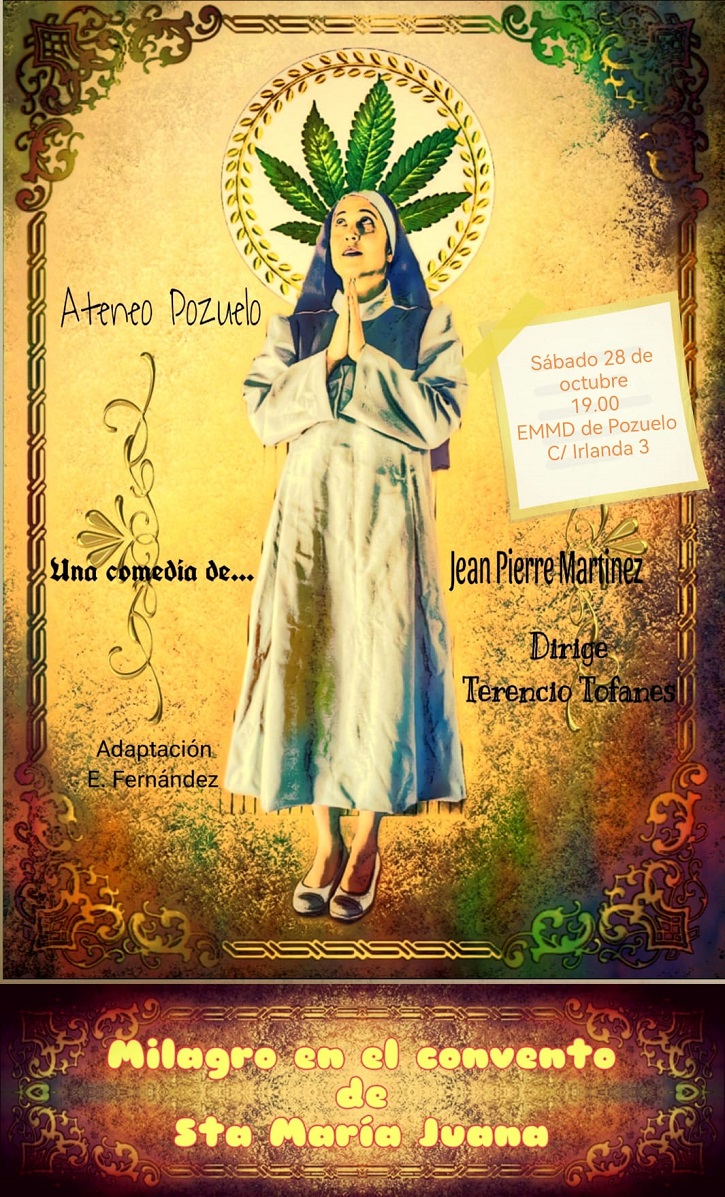 Cartel promocional de Milagro en el convento de Santa María Juana | Ateneo de Pozuelo estrena ‘Milagro en el convento de Santa María Juana’