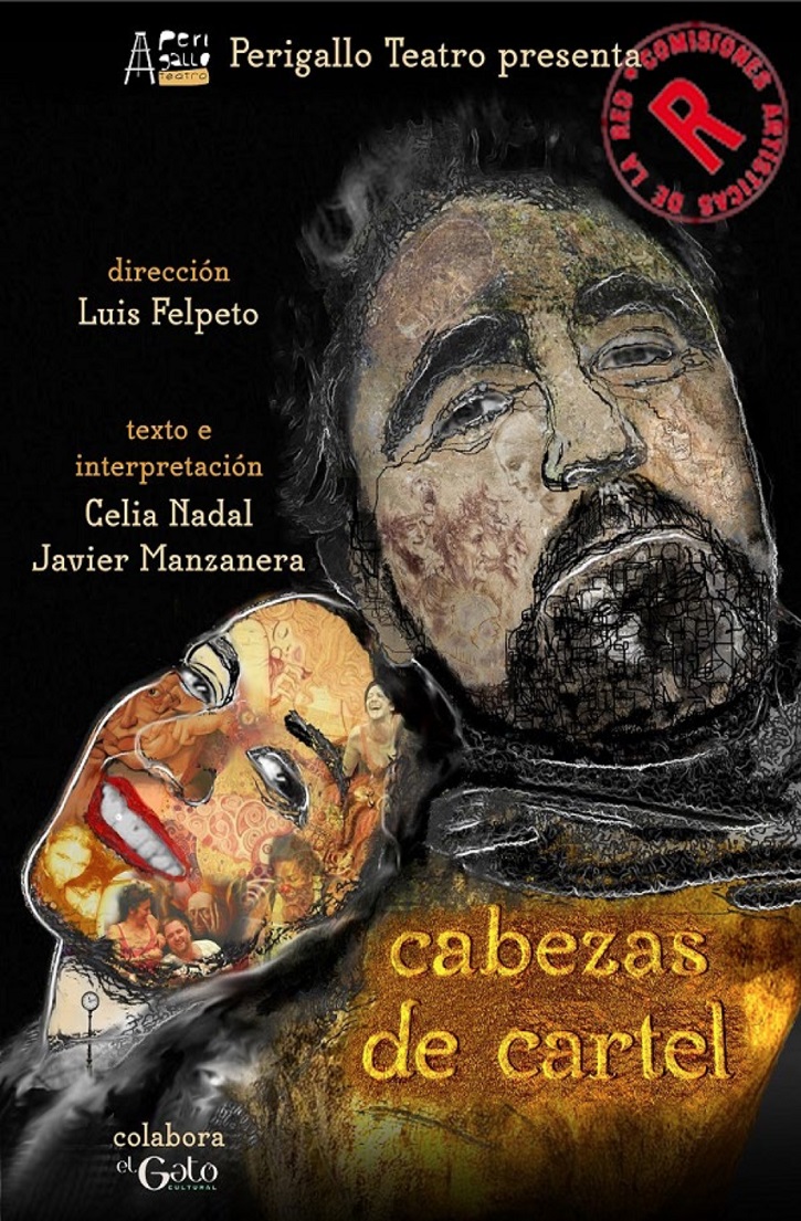 Imagen promocional de Cabezas de Cartel, de Perigallo Teatro